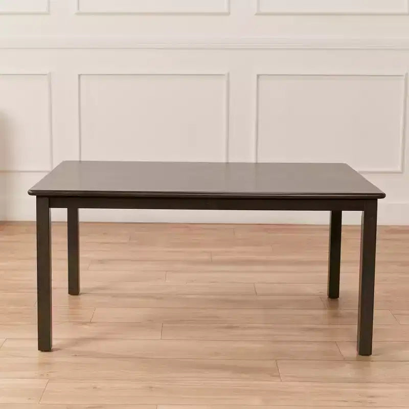 Table rectangulaire en bois dur ECR4Kids de 76,2 cm x 121,9 cm avec pieds de 55,9 cm, meubles pour enfants