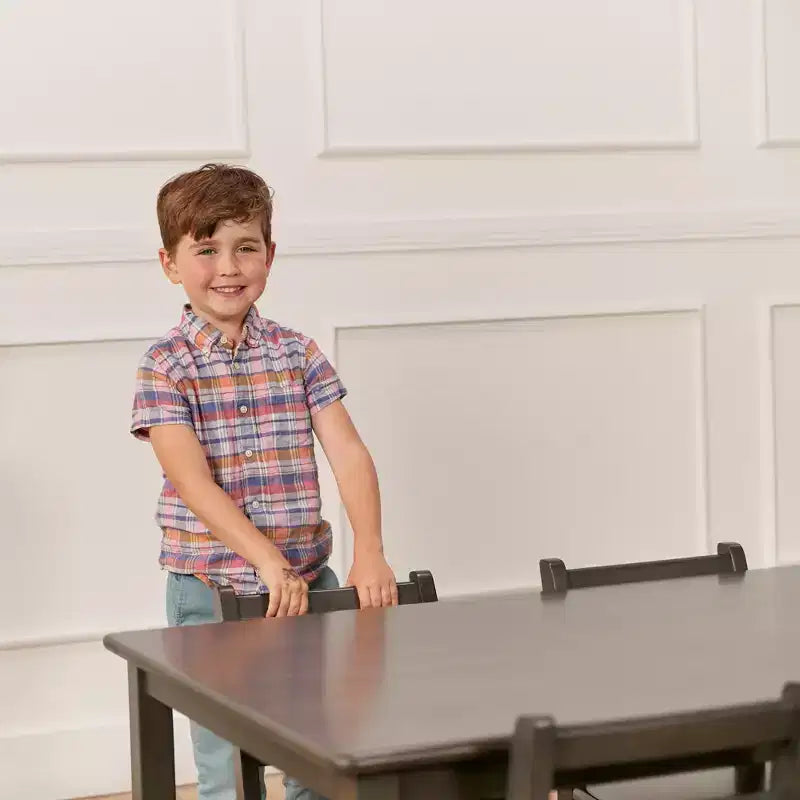 Table rectangulaire en bois dur ECR4Kids de 76,2 cm x 121,9 cm avec pieds de 55,9 cm, meubles pour enfants