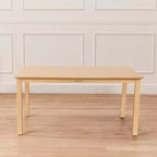 Table rectangulaire en bois dur ECR4Kids de 76,2 cm x 121,9 cm avec pieds de 55,9 cm, meubles pour enfants