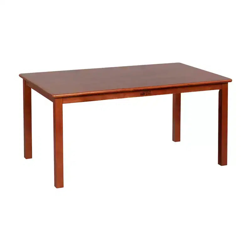 Table rectangulaire en bois dur ECR4Kids de 76,2 cm x 121,9 cm avec pieds de 55,9 cm, meubles pour enfants
