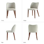 Chaise de salle à manger Elisa en tissu, style Mid-century moderne, lot de 2 | ART OF LIVING DESIGNS