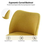 Chaise de salle à manger Elisa en tissu, style Mid-century moderne, lot de 2 | ART OF LIVING DESIGNS