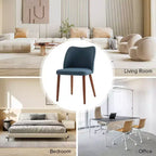 Chaise de salle à manger Elisa en tissu, style Mid-century moderne, lot de 2 | ART OF LIVING DESIGNS