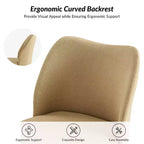 Chaise de salle à manger Elisa en tissu, style Mid-century moderne, lot de 2 | ART OF LIVING DESIGNS