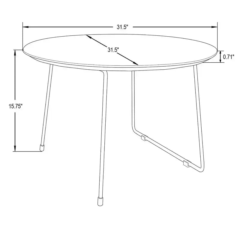 Table basse carrée LeisureMod Pembroke Mid-Century Modern avec plateau en bois et cadre en fer thermolaqué, Bois naturel