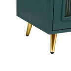 Meuble de rangement d'appoint à 2 portes, buffet en bois, meuble console média avec pieds en métal pour la cuisine, le salon ou l'entrée
