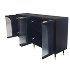 Meuble de rangement moderne avec 4 portes, buffet en bois, meuble TV pour cuisine, salon, entrée