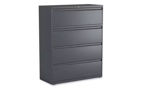 Alera Lateral File, 4 Legal/Letter/A4/A5-Size File Drawers, Charcoal, 42 x 18.63 x 52.5