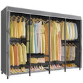 VIPEK V40C Plus Heavy Duty Clothes Rack with Cover, Extra Large Covered Wardrobe Closet Black Rack with Polyester Fabric Cover, Max Load 1300lbs
