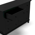 Commode en bois noir