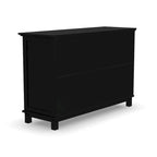 Commode en bois noir