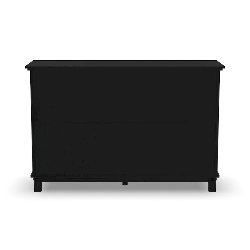 Commode en bois noir