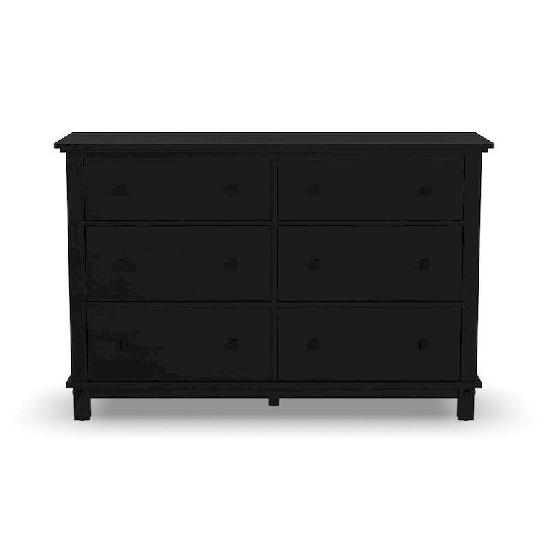Commode en bois noir