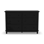 Commode en bois noir