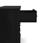 Commode en bois noir