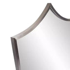 Miroir Bouclier Encadré Acier Inoxydable Antioch 52x24 Howard Elliott