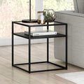 Table d'appoint finition bronze noirci