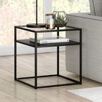 Table d'appoint finition bronze noirci