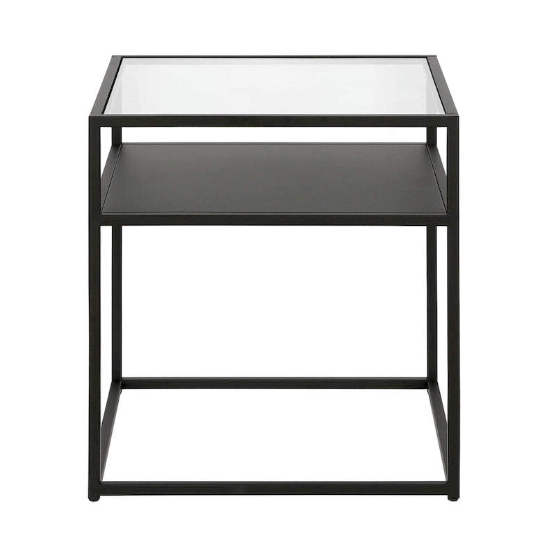 Table d'appoint finition bronze noirci