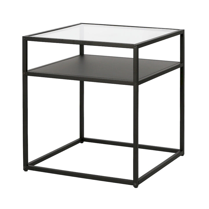 Table d'appoint finition bronze noirci