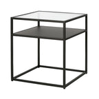 Table d'appoint finition bronze noirci