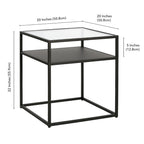 Table d'appoint finition bronze noirci