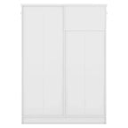 Meuble d'entrée 5 en 1 ModernLuxe de 52,7 po avec 7 crochets, armoire à chaussures et banc de rangement pour entrée, porte-manteau moderne avec étagères de rangement 4Q