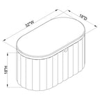 Banc de rangement pliant 32 po - Room Essentials