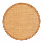 Table basse bali & pari Louis, rotin marron naturel, style bohème moderne