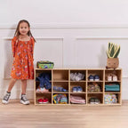 Meuble de rangement ECR4Kids Streamline 15 cases avec bacs, 3x5, mobilier de classe