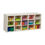Meuble de rangement ECR4Kids Streamline 15 cases avec bacs, 3x5, mobilier de classe