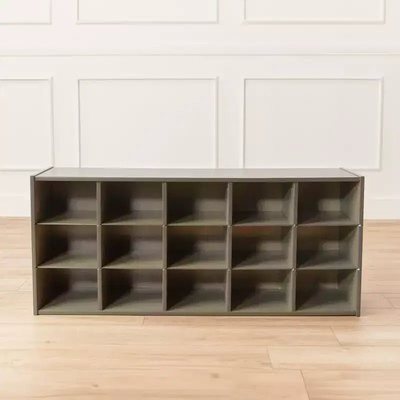 Meuble de rangement ECR4Kids Streamline 15 cases avec bacs, 3x5, mobilier de classe