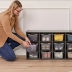 Meuble de rangement ECR4Kids Streamline 15 cases avec bacs, 3x5, mobilier de classe