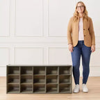Meuble de rangement ECR4Kids Streamline 15 cases avec bacs, 3x5, mobilier de classe