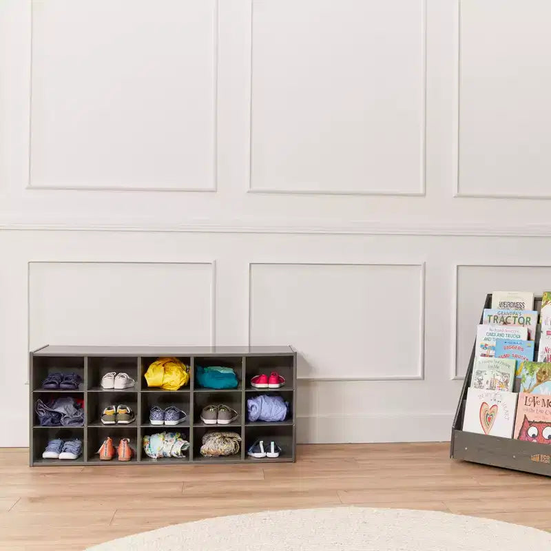 Meuble de rangement ECR4Kids Streamline 15 cases avec bacs, 3x5, mobilier de classe