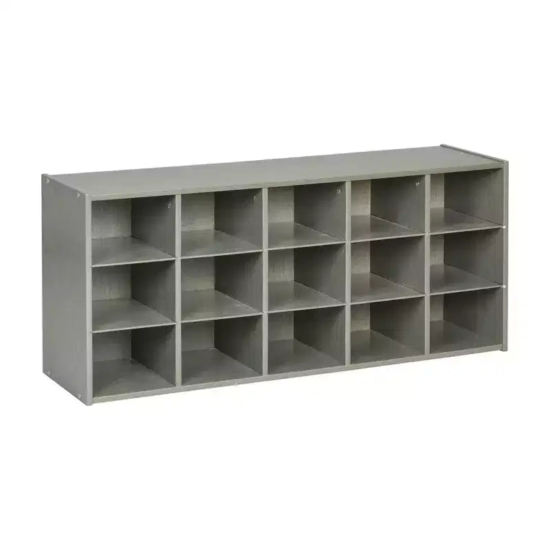 ECR4Kids Streamline 15 Cubby Tray Storage Cabinet, 3x5, Classroom Furniture
