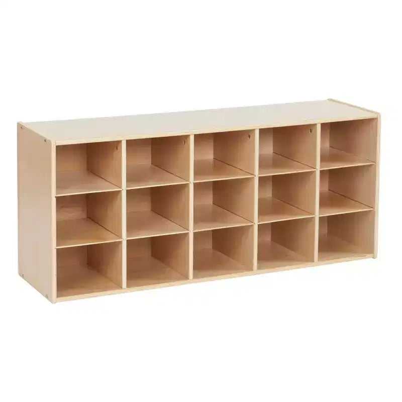Meuble de rangement ECR4Kids Streamline 15 cases avec bacs, 3x5, mobilier de classe