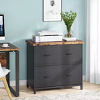 Tribesigns Meuble de classement à 2 tiroirs, classeur latéral