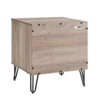 Ensemble commode 3 tiroirs et table de chevet 1 tiroir moderne Manhattan Comfort Dumbo 2 pièces