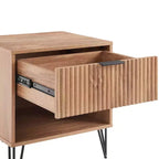 Ensemble commode 3 tiroirs et table de chevet 1 tiroir moderne Manhattan Comfort Dumbo 2 pièces