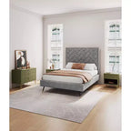 Ensemble commode 3 tiroirs et table de chevet 1 tiroir moderne Manhattan Comfort Dumbo 2 pièces