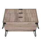 Ensemble commode 3 tiroirs et table de chevet 1 tiroir moderne Manhattan Comfort Dumbo 2 pièces