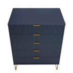 Ensemble commode 5 tiroirs, commode 3 tiroirs et table de chevet Manhattan Comfort Dumbo 3 pièces