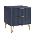 Ensemble commode 5 tiroirs, commode 3 tiroirs et table de chevet Manhattan Comfort Dumbo 3 pièces