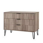 Ensemble commode 5 tiroirs, commode 3 tiroirs et table de chevet Manhattan Comfort Dumbo 3 pièces