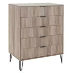 Ensemble commode 5 tiroirs, commode 3 tiroirs et table de chevet Manhattan Comfort Dumbo 3 pièces
