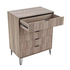 Ensemble commode 5 tiroirs, commode 3 tiroirs et table de chevet Manhattan Comfort Dumbo 3 pièces