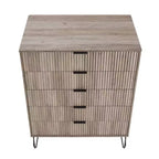 Ensemble commode 5 tiroirs, commode 3 tiroirs et table de chevet Manhattan Comfort Dumbo 3 pièces