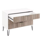 Ensemble commode 5 tiroirs, commode 3 tiroirs et table de chevet Manhattan Comfort Dumbo 3 pièces