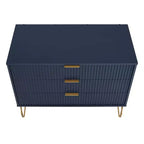 Ensemble commode 5 tiroirs, commode 3 tiroirs et table de chevet Manhattan Comfort Dumbo 3 pièces